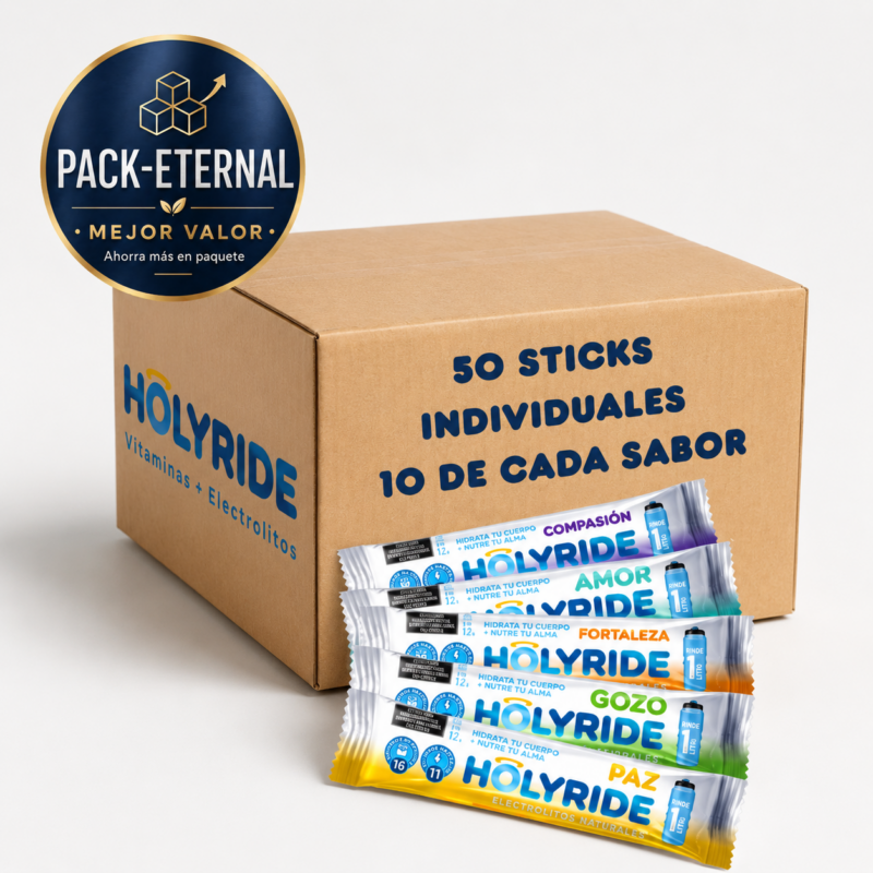 pack eternal 1 — 5 termos cilindro jogger + 5 bolsas de 20 l | holyride · los 5 sabores Únicos