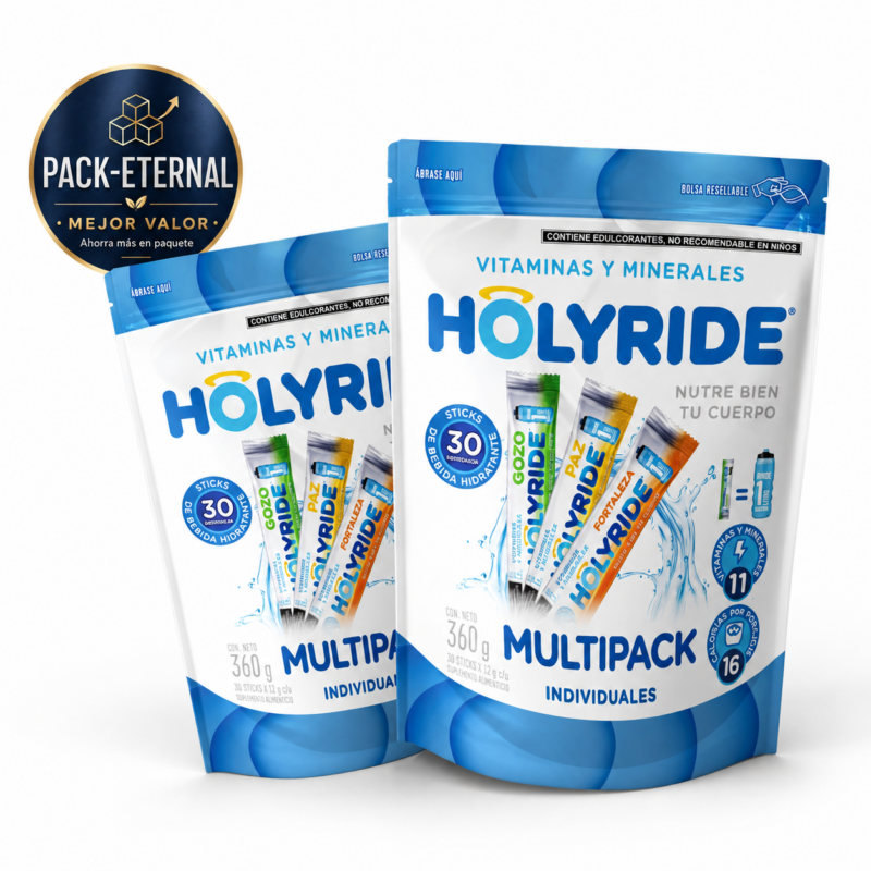 pack eternal 1 — 5 termos cilindro jogger + 5 bolsas de 20 l | holyride · los 5 sabores Únicos